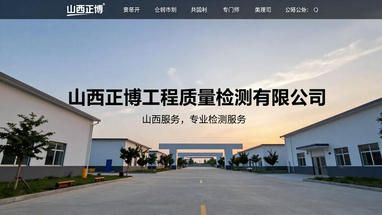 山西正博工程质量检测有限公司 首页主视觉